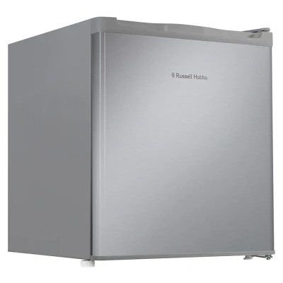 Image of Russell Hobbs Table Top Larder Mini Fridge 40L Capacity, Quiet Running 39DB, Reversible Door, 0 to 8 Degrees Manual Temperature Control, Stainless Steel Effect RHTTLF2E1SS