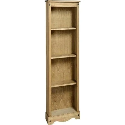 Image of Seconique Corona Medium Bookcase in Distressed Waxed Pine