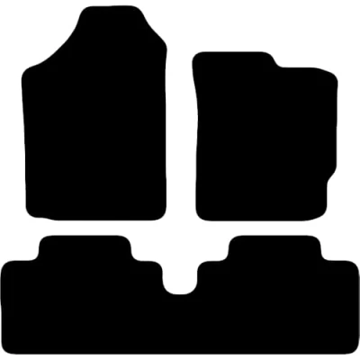 Image of Carsio Tailored Carpet Car Floor Mats For Toyota Yaris 3d 2006 2011 Fit Mat Complete Accessory Black Custom Fitted All Weather, Anti Slip Backing &amp; Trim