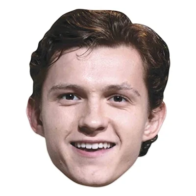 Image of Star Cutouts Ltd CM224 Cardboard Face Mask of Tom Holland l Talking Point, Fun for Events and Parties, Multicolour, Regular