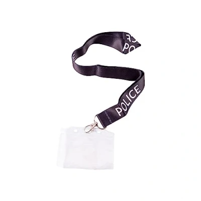 Image of Wicked Costumes Police Lanyard with ID Holder Fancy Dress Accessory