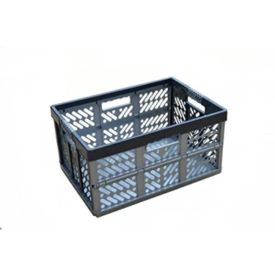 Image of Folding Crate Collapsible Plastic Box Up to 50 kg / 45 L