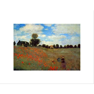 Image of Wee Blue Coo Claude Monet Les Coqueliquots Old Master Wall Art Print