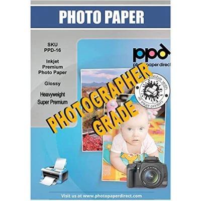 Image of PPD Inkjet Gloss Super Premium Photo Paper 6 x 4 Inch 280gsm 50 Sheets 20
