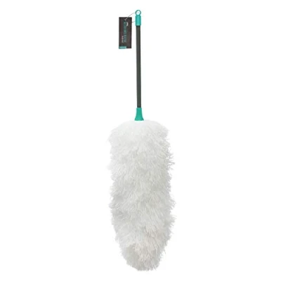 Image of JVL Lightweight Flexible Microfibre Duster with Pole, Turquoise/Grey