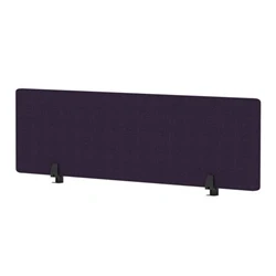 Image of Air Desktop Screen 1400x400mm Bespoke Tansy Purple Fabric