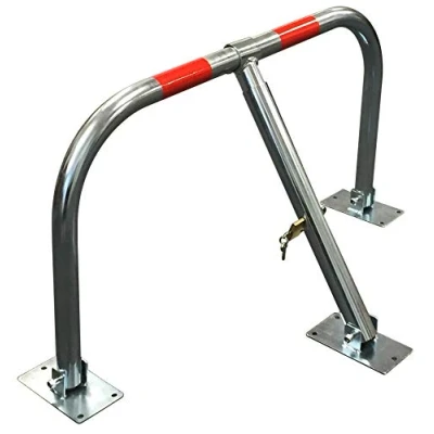 Image of Streetwize Hardened A3 Steel Folding Parking Barrier, 80cm Width, 3 Pad Lock Keys (Bolts Included)