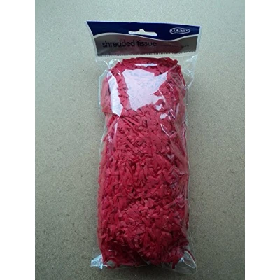Image of Red shredded tissue paper 20g