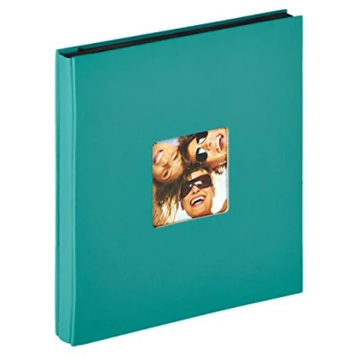 Image of walther Design Photo Album Petrol Green 400 Photos 10x15 cm Stock with Cover Punching, Fun EA 110 K