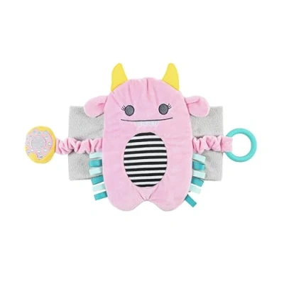 Image of Dr. Brown’s Gripebelt for Colic Relief, Heated Tummy Wrap, Baby Swaddling Belt Gas Natural Relief Upset Stomach in Babies and Toddlers, Pink Monster, 3m+