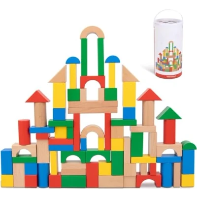 Image of Tooky Toy Colored Wood Blocks