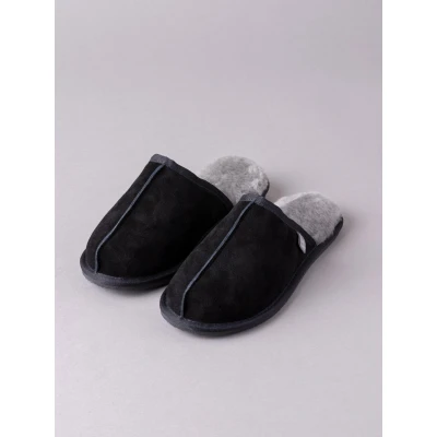 Image of Lakeland Leather Men&#039;s Sheepskin Sliders (8 UK, Black, numeric_8)