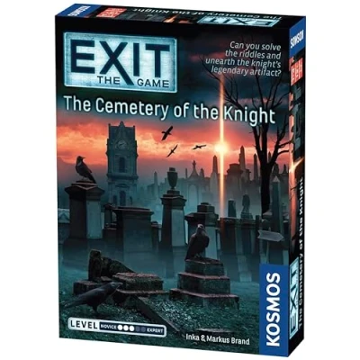 Image of Thames &amp; Kosmos EXIT: the Cemetery of Knight, Escape Room Card Game, Family Games For Game Night, Board Adults and Kids, 1 to 4 Players, Ages 12+