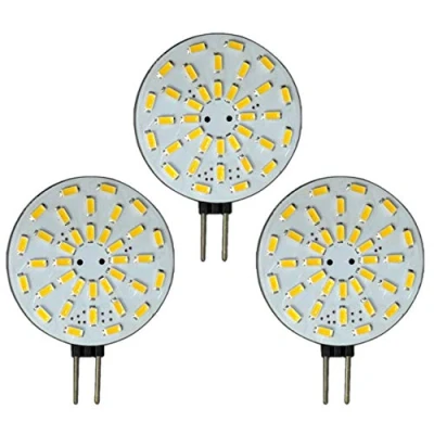 Image of Pack of 3 G4 LED Dimmable Bulb with 2 W 36x SMD 12 V AC/DC 120 (Round) Cap Halogen Replacement Lamp Dimmer