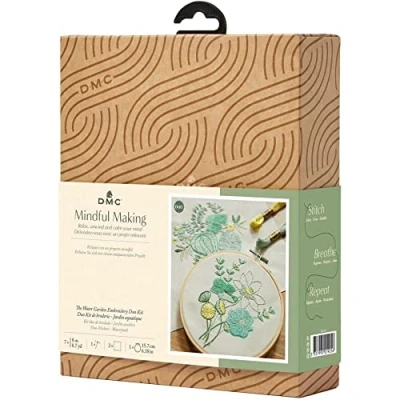 Image of DMC Peaceful Anemone Mindful Making Embroidery Kit