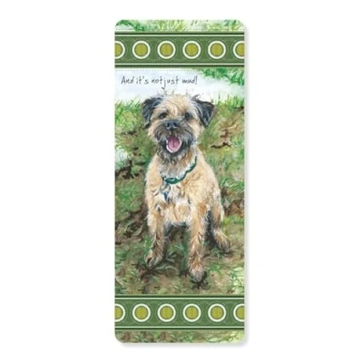 Image of Little Dog Laughed Border Terrier Bookmark Gift Idea Perfect Book Lover Gifts LDBM08
