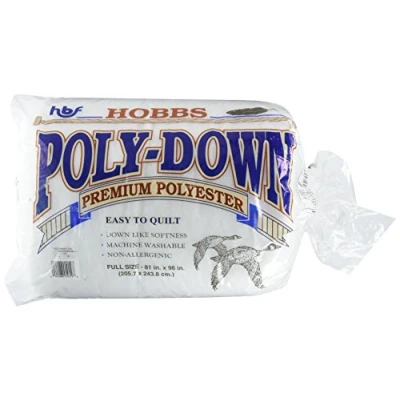 Image of Hobbs Polydown: 81 x 96in (Full), Polyester, White, 206x244x1 cm