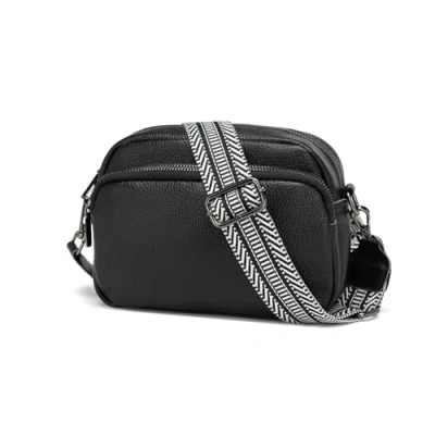 Image of Miss Lulu Woman Crossbody Bag, Shoulder Bag Genuine Leather, Purse for Women, Handbag Splash proof, Adjustable Strap