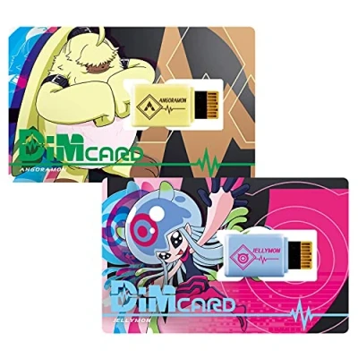 Image of BANDAI Digimon Angoramon And Jellymon DIM Cards Card Expansions For The Vital Bracelet Raise New Electronic Pets With These