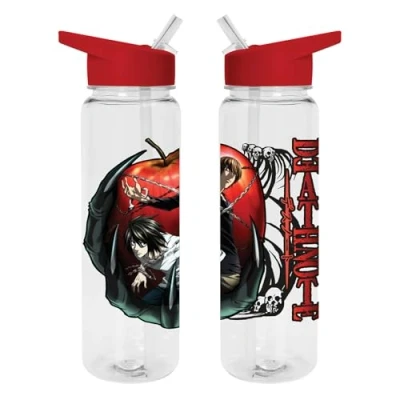 Image of Death Note Water Bottle (Chains of Fate Design) 700ml Plastic Bottle, Girls Boys Kids Official Merchandise