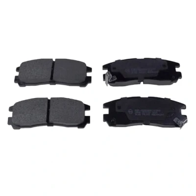 Image of MB407659, MB534653, MB699056, MB857335, MB857336 Brake pad set BLUE PRINT ADC44241 Rear Axle with acoustic wear warning MITSUBISHI: Shogun Pinin