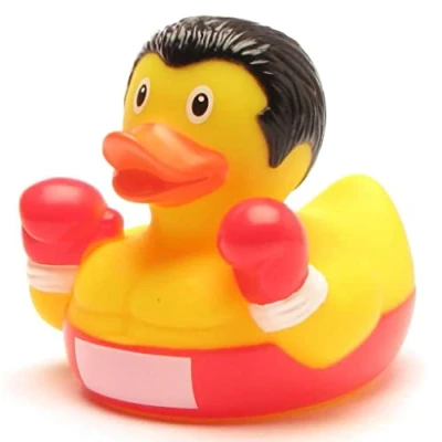 Image of Duckshop I Rubber Duck Boxer Squeaky L: 8 cm.