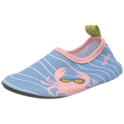 Image of Playshoes Boy&#039;s Unisex Kids Barefoot Shoes Zapatillas para correr, Blue Pink Cancer, 2.5 UK Child