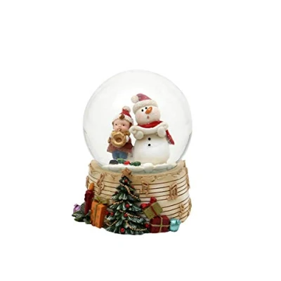 Image of Dekohelden24 501868 Snowglobe with Child and Trumpet Dimensions H/W/Diameter Ball Approx. 9 x 7 cm Diameter 6.5