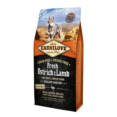 Image of Carnilove Small Adult Dog Food 1.5KG Fresh Ostrich &amp; Lamb