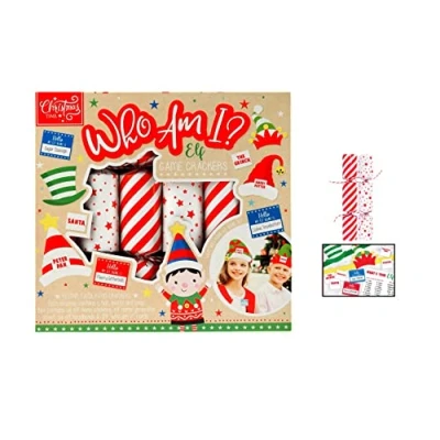 Image of 6 x Who Am I? Christmas Crackers Family Fun After Dinner Game