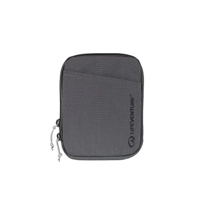 Image of Lifeventure Men&#039;s Wallet Â— Compact Stash, Wallet, eco friendly, RFiD Protected Travel Neck Pouch made from friendly recycled material Grey, One Size UK