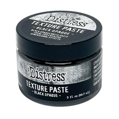 Image of Ranger Tim Holtz Distress Texture Paste Black Opaque, 3 fl oz Jar