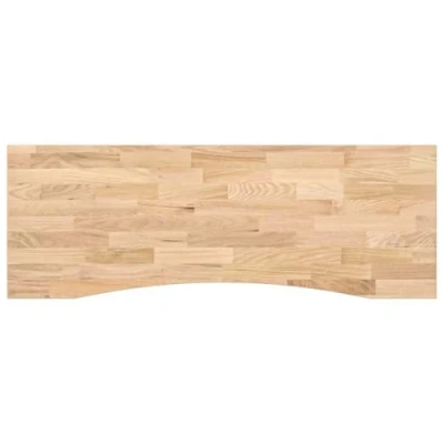 Image of vidaXL Desk Top Untreated 140x60x2.5 cm Solid Wood Oak Rectangular