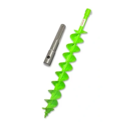 Image of WERHE Profi drill bit for soil augers 100 mm double shaft pile Well robust tip with SDS Max adapter