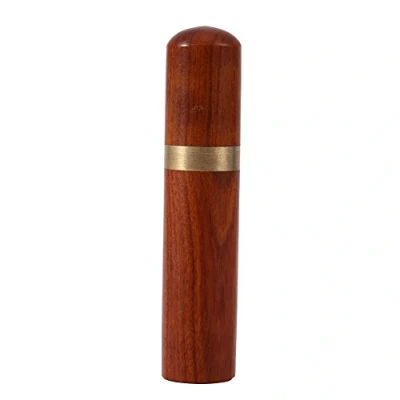 Image of Wood Toothpick Holder with Lid Portable Box Capsule Case Container Natural Crafts for Home and Travel Use (Rosewood)