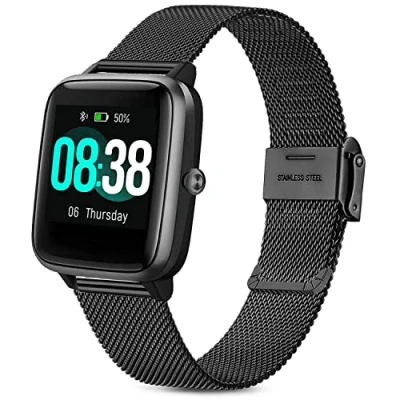 Image of Issinlky Veryfitpro ID 205L Band, 19mm Band Stainless Steel Metal for GRV FC1 IDW 15 ID205S ID205G ID215G ID216 YM205L Uwatch3 Ufit GT BV205L TE021 SW020 SW021 SW023 Smartwatch