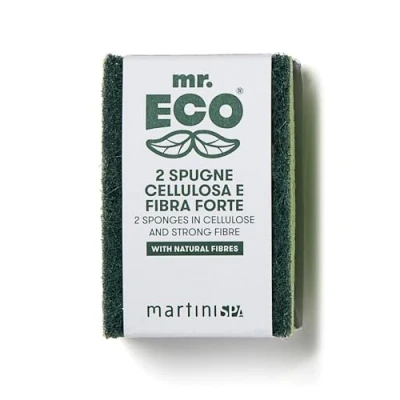 Image of mr.ECO Cellulose Kitchen Sponge, Hard, Set of 2, Green