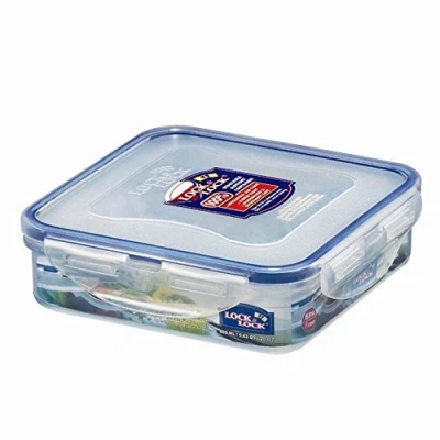 Image of Lock and Stackable Airtight Container Rectangular, Clear, 600 ml