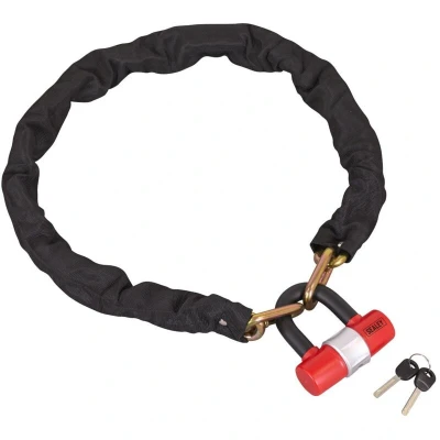 Image of Sealey Motorcycle Chain Lock 1.2m