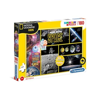 Image of Clementoni 29206 National Geographic Kids I Need More Space 180 pieces Made in Italy jigsaw puzzle children age 7+
