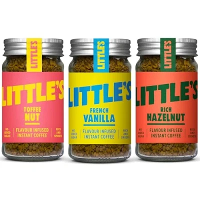 Image of Little&#039;s Flavoured Instant Coffee Bundle, 3 Pack (50g x 3) Flavours: Vanilla, Rich Hazelnut, Toffee Nut Vegan Friendly, Low Calories, No Added Sugar
