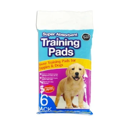 Image of World of pets Pack 6 Super Absorbent Premium Puppy Dog Training Pads 40 x 50cm