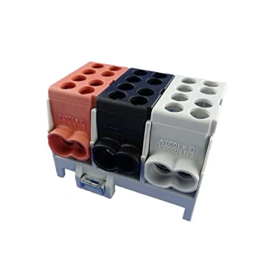 Image of Main Cable Junction Terminal 3 Pin for DIN Rail Power Distributor with VDE