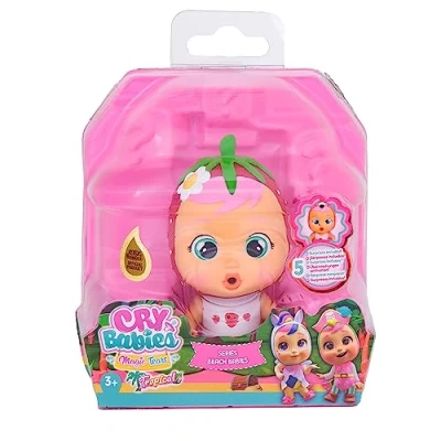 Image of BEBÉS LLORONES LÁGRIMAS MÁGICAS Tropical Beach Babies Ella Collector&#039;s Doll Crying Real Tears with Swimsuit and 4 Accessories Toy for Girls Boys + 3 Years
