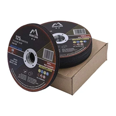Image of Merryland Cutting Disc 125 Metal for Angle Grinder, X 1.0 22.23 mm Wheel 25 Pieces, INOX Stainless Steel Iron Universal 5 inch Type 41, Craft Line C13081042