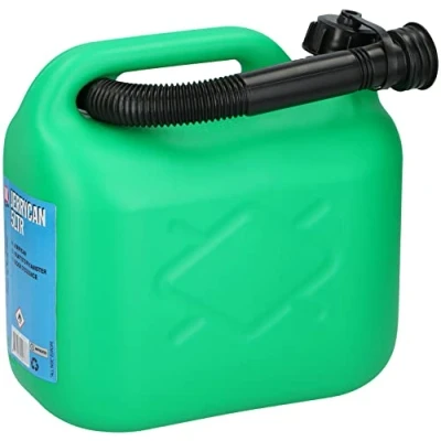 Image of All Ride Jerry Can 5L Water and Petrol UN Certified for Dangerous Liquids with Spout Green