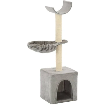 Image of vidaXL Cat Tree with Sisal Scratching Posts 105 cm Grey