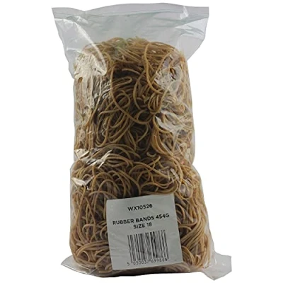 Image of Whitebox 454G Size 18 Rubber Bands, greybrowngreen