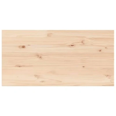 Image of vidaXL Solid Pine Wood Table Tops Replacement Rustic Rectangular Untreated Top for Dining Tables, 200x100 cm Brown, 4 pcs Set