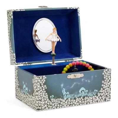 Image of Jewelkeeper Unicorn Jewellery Box for Girls Birthday Childrens Jewelry with Pullout Drawer, Pink Music Glitter Rainbow Design, Plays The Beautiful Dreamer Tune 15x10.8x8.6 cm